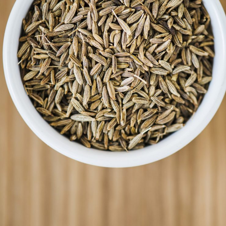Closeup of cumin seed
